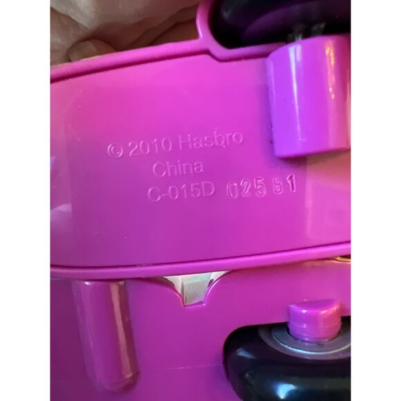 Littlest Pet Shop Blythe Purple Motorcycle Scooter Sidecar Hasbro 2010 w| 2 Pets - Picture 5 of 12